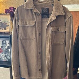 Buffalo David Bitton Corduroy Button-Up Jacket in Taupe